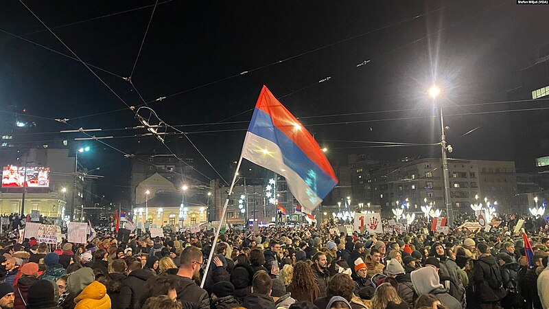 Protest_Trg_Slavija_22._dec_VOA